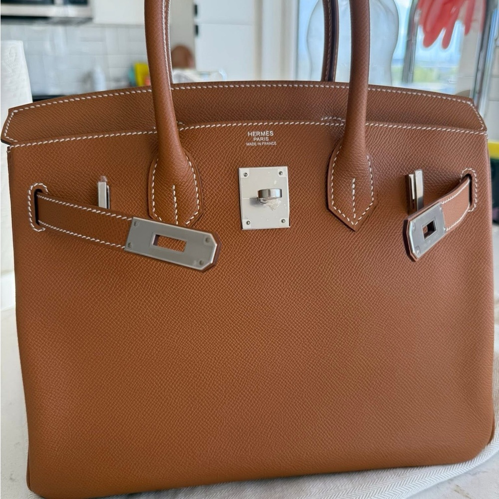 Hermès Brown Leather Handbag